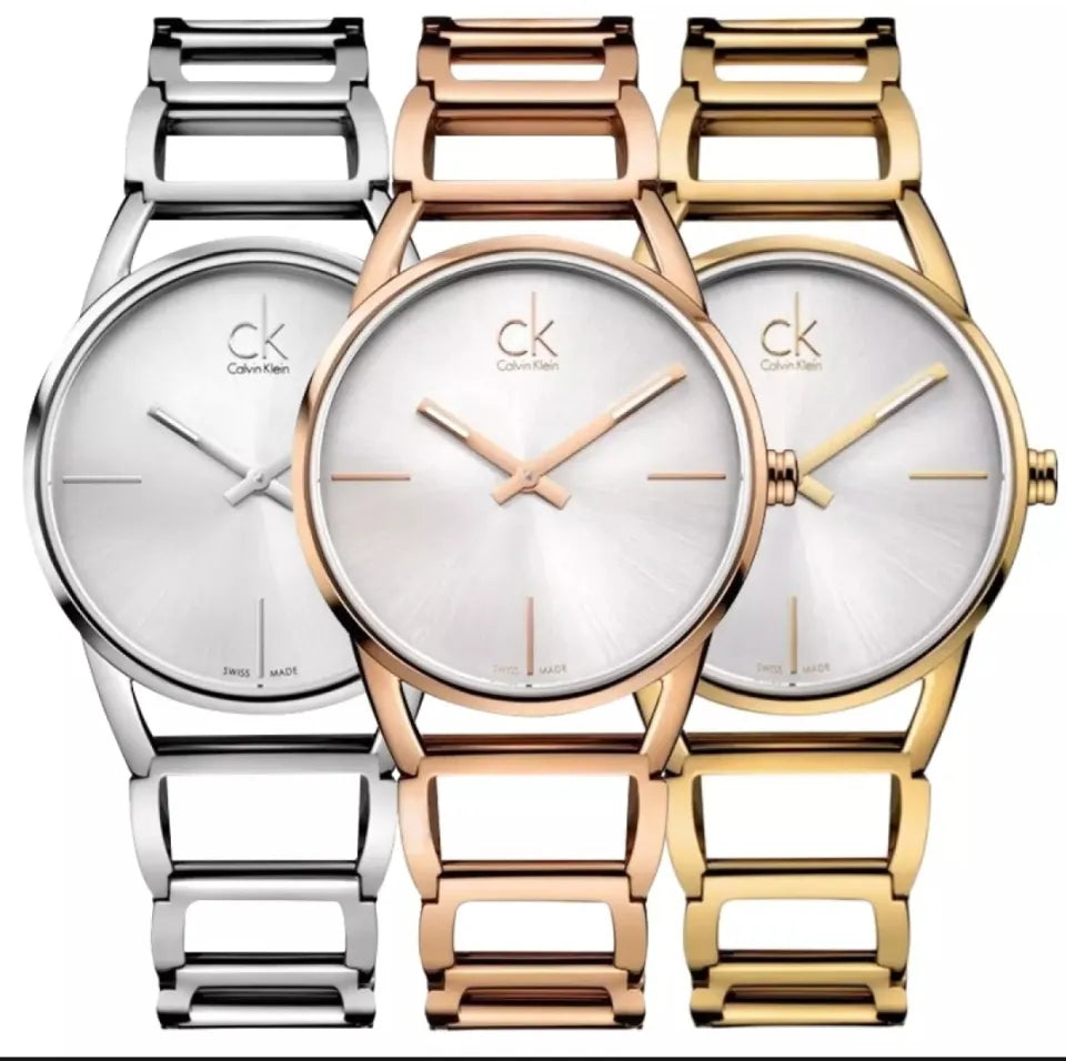 CK Ladies Watch Stainless Steel Quartz Analog Business Casual Wristwatch for Women