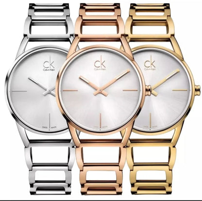 CK Ladies Watch Stainless Steel Quartz Analog Business Casual Wristwatch for Women