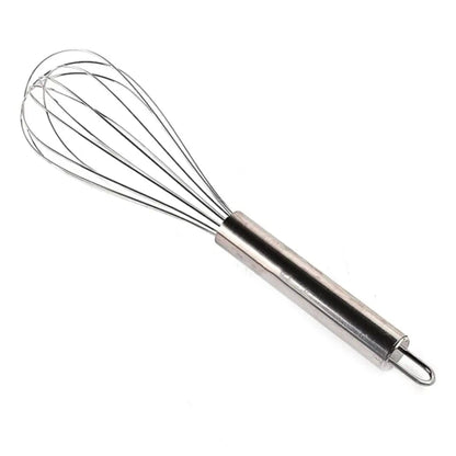 12-Inch Egg Whisk Beater with Metal Handle