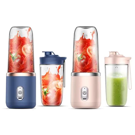 2-In-1 Portable Electric Juicer Blender Cup | Rechargeable Mini Smoothie Maker for Travel & Gym