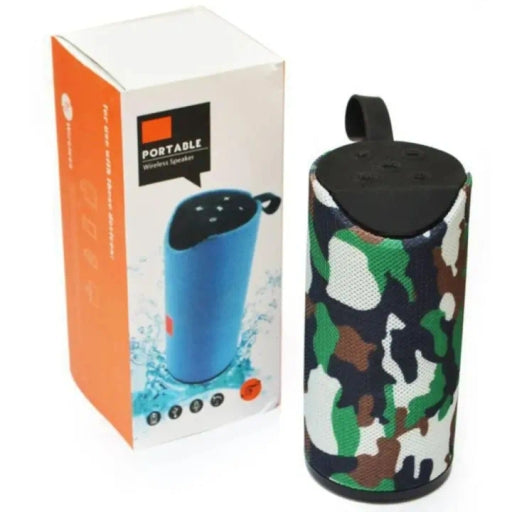TG113 Portable Bluetooth Speaker, Wireless Splashproof Design with Enhanced Bass & Built-in Mic