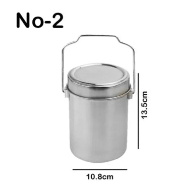 Stainless Steel Tiffin Carrier Lunch Box-1Pc/4pcs
