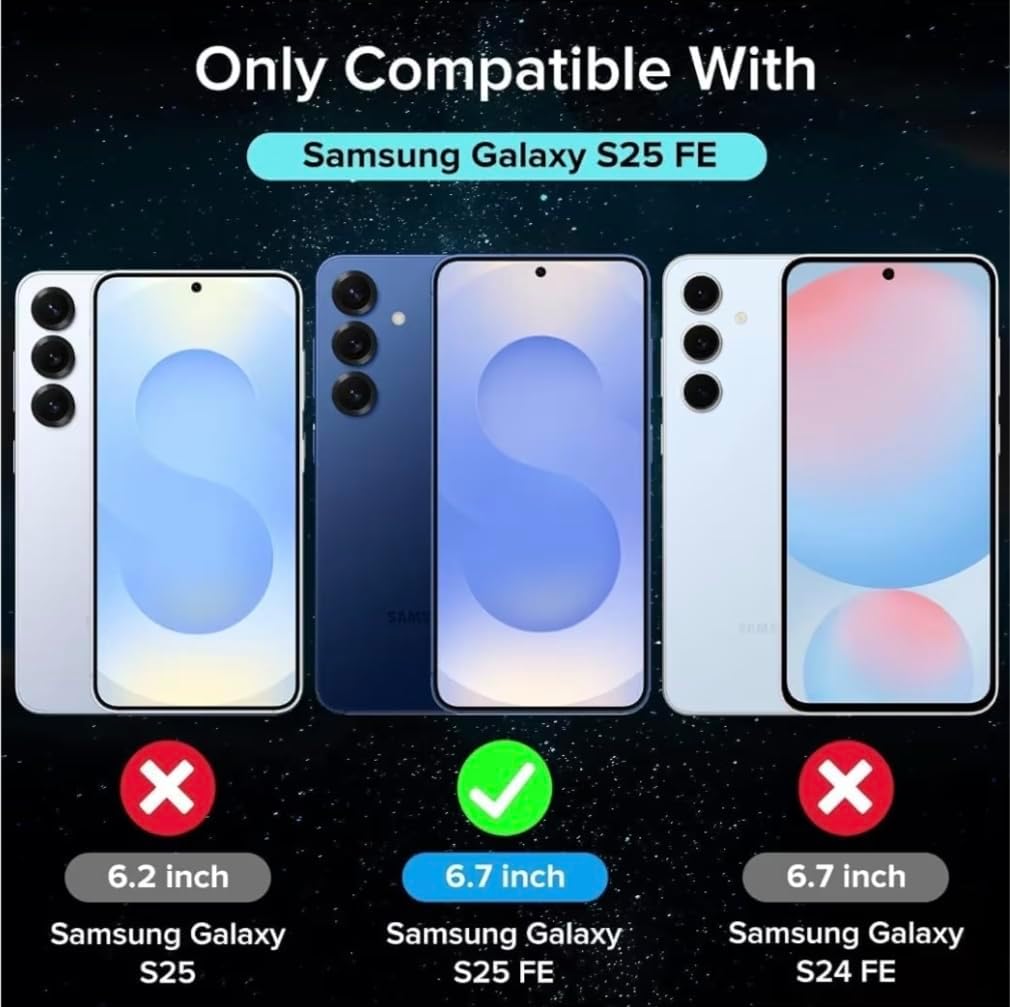 Clear Case for Samsung Galaxy S25 FE 5G (Not for Samsung Galaxy S25), Ultra Transparent Shockproof Silicone Protective Case with Reinforced Corners Clear Thin Soft TPU Bumper Cover
