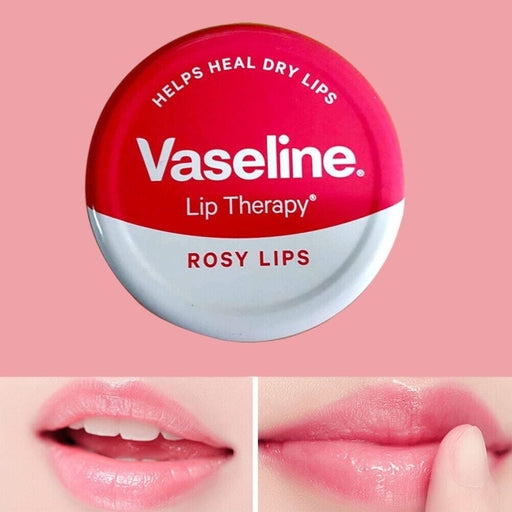 Vaseline Lip Therapy Lip Balm Tin, Rosy Lips, 0.6 Ounce 17G