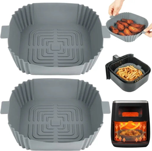 Square Silicone Liners Reusable Speciality Kitchen Tools for Air Fryer