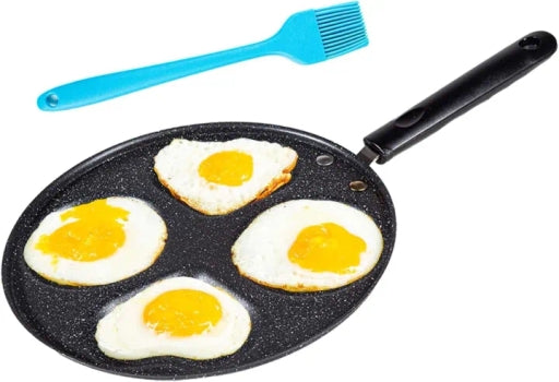 Nonstick Aluminum Egg Frying Pan, 4-Cup, Easy to Clean, Suitable for Omelettes,