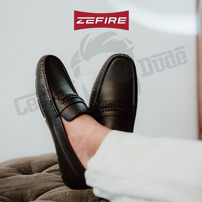 Loafers Shoes for Men All-Season Waterproof Synthetic Slip-on Casual Style Black and Brown Colors