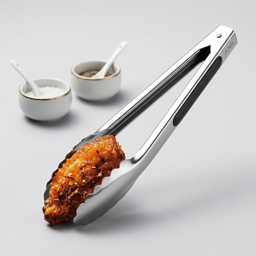 Stainless Steel Food Tong, Barbecue Cooking Salad Grilling Frying and Serving