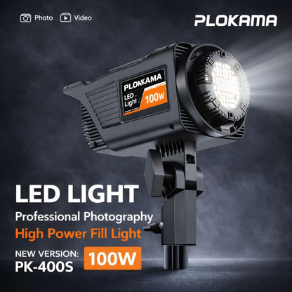 PLOKAMA PK-400S KIT B Professional Photography Lighting Set – 100W LED Light + Deep Soft Light Ball + 2.8M Tripod
