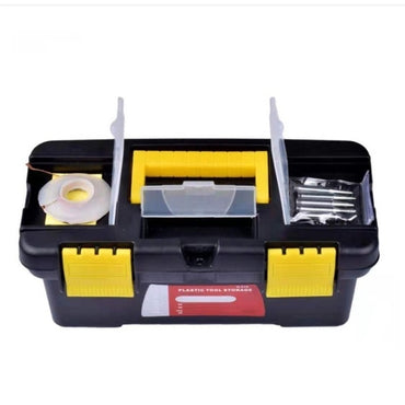 Tool Box Empty, 12 Inch Portable Household Multi Functional Maintenance Tool Box Storage Box