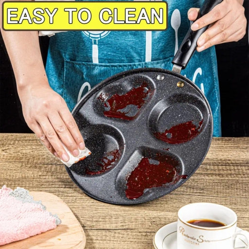 Nonstick Aluminum Egg Frying Pan, 4-Cup, Easy to Clean, Suitable for Omelettes,