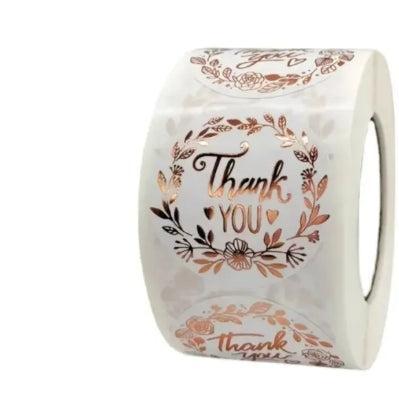 500 Piece/Roll Thank You Stickers Labels Courier Shipping Packaging Label Stickers