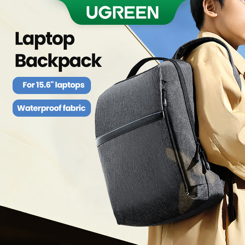 UGREEN Laptop Backpack 15.6'' School Backpack Large Capacity Ergonomic Travel Laptop Bag for Men and Women Shockproof and Wat