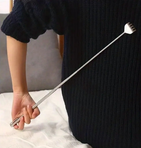 Retractable Back Scratcher – Telescopic Metal Claw with Comfortable PVC Grip for Easy Itch Relief