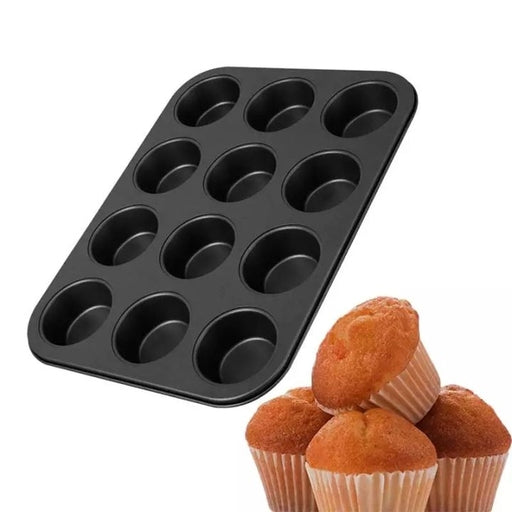 12 Pcs Cup Cake Tray