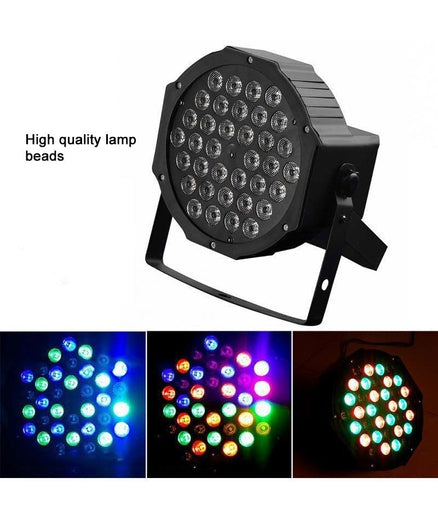 Power Can LED RGB Flat Party Light 36 Light Without Speaker