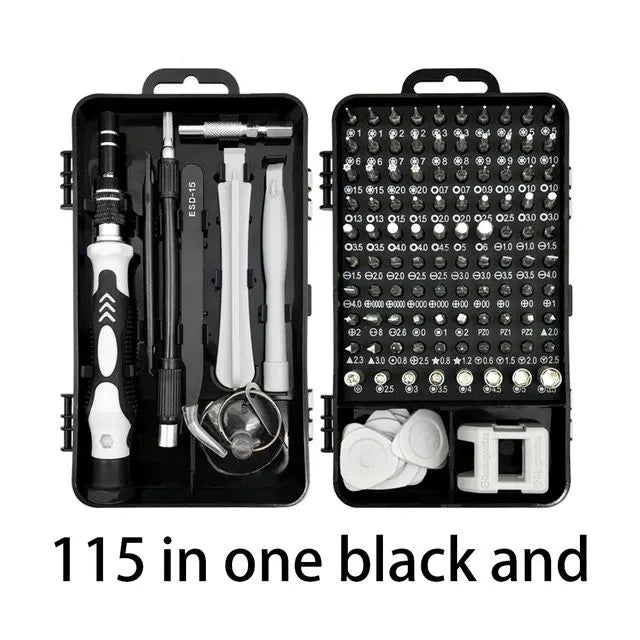 115-In-1 Precision Screwdriver Set | Magnetic Electronics Repair Kit for PC, Phone & Watch
