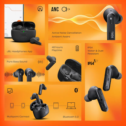 JBL Tune 245NC TWS True Wireless In-Ear Noise Cancelling Headphones
