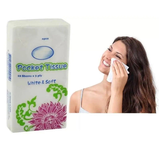 Napkin Tissue for Face 5 Pack [10 Tissues per Pack]