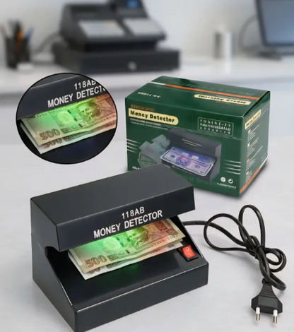 UV Automatic Currency Detector Money Detector AD-118AB AC- 220V, UV Lamp for Fast Checking of Money