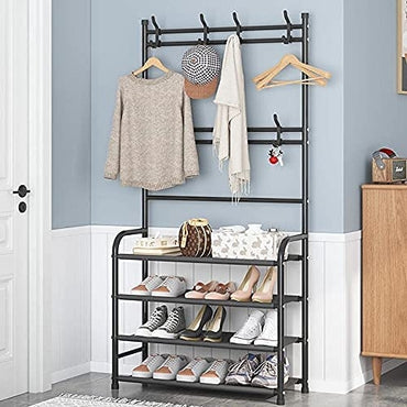 New Simple Floor Clothes Rack 4 Layers