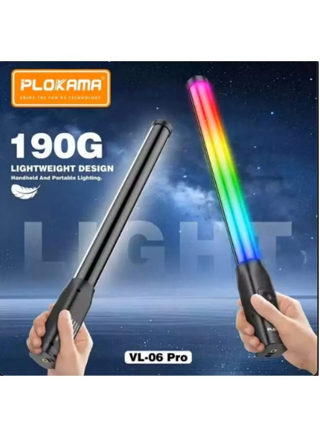 PLOKAMA VL06 Pro Portable Handheld Stick Light