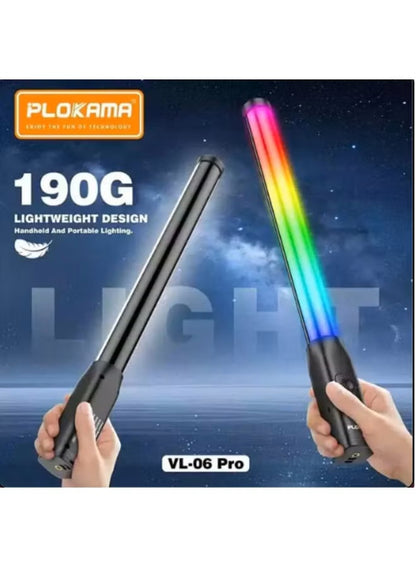 PLOKAMA VL06 Pro Portable Handheld Stick Light