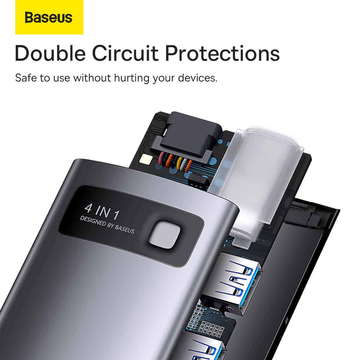 Baseus 4-in-1 Type C HUB – Star Joy Series Docking Station
