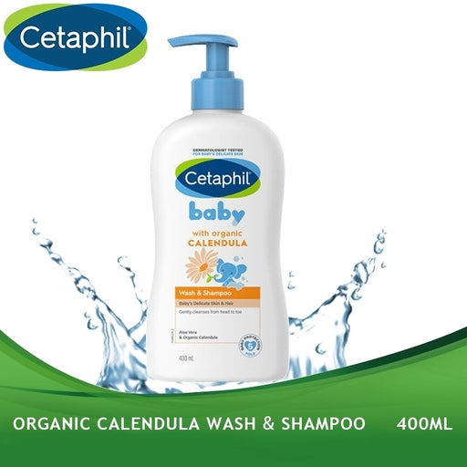 Ceta Phil Baby Wash & Shampoo with Organic Calendula – 400Ml