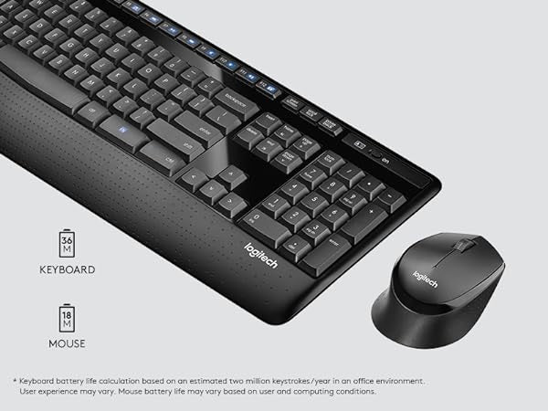 MK345 COMFORT WIRELESS KEYBOARD AND MOUSE COMBO