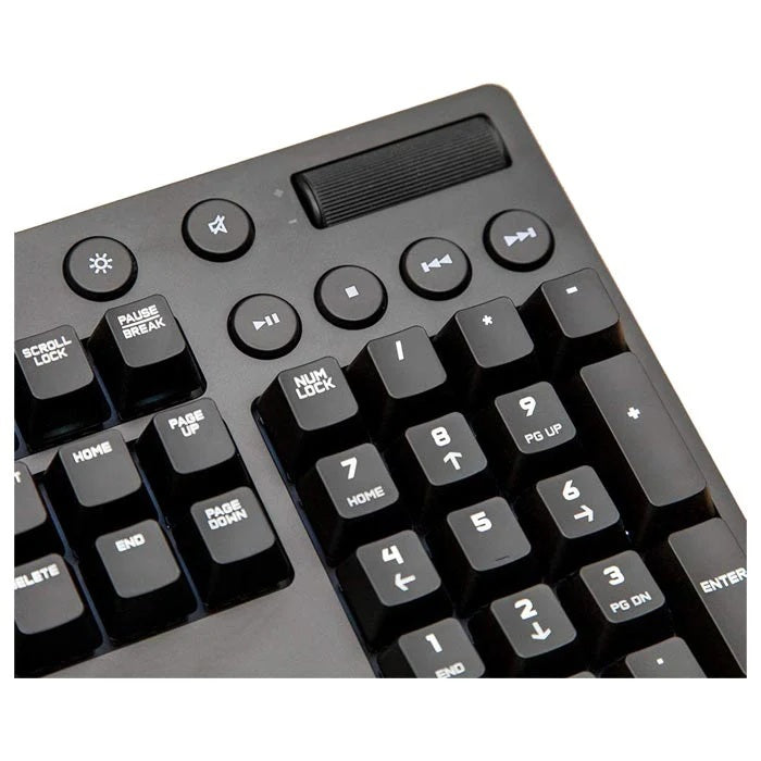 Logitech G610 Orion Blue Wired Gaming Mechanical Keyboard Monochrome Backlight Blue Switches - Black
