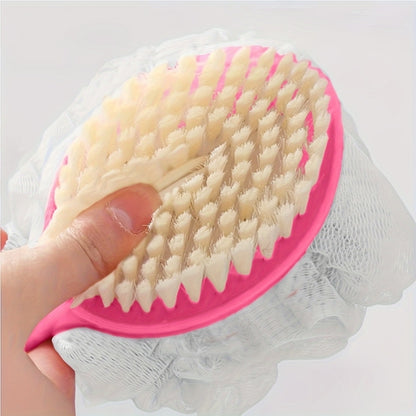 Multi-Color Bath Artifact Long Handle Soft Hair Japanese Bath Brush Multi-Functional