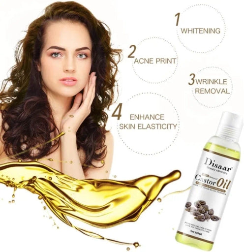 Castor Oil Facial Oils Cold Pressed Moisturiser Hydrating Skin