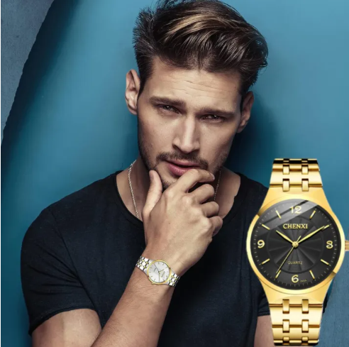 BAISHENG Thin Quartz Watch Couple Watches Steel Band Men's Watch Women's Watch Brand Cross-Border