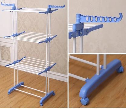 3 Layer Cloth Rack - White