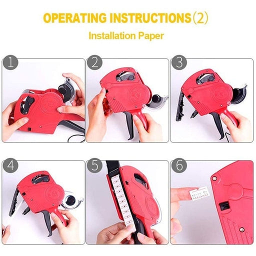 Price Labeller,8 Digit Label Gun Handheld Price Labeller