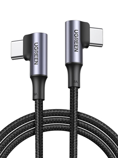 UGREEN 100W USB C to USB C Cable, 90 Degree Type C Cable -1M