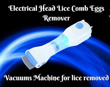Electric Lice Comb with Vacuum Automatic Head Lice and Dandruff Remover for Easy Lice Treatment