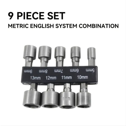 14Pcs Electric Hex Socket Head Set – Non-Magnetic Screwdriver Inserts for Power Drills