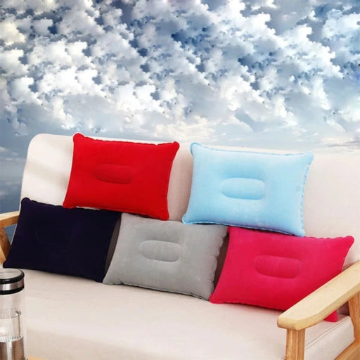 Multi-Color Simple and Comfortable Pillows Camping Portable Inflatable Square Small Pillow