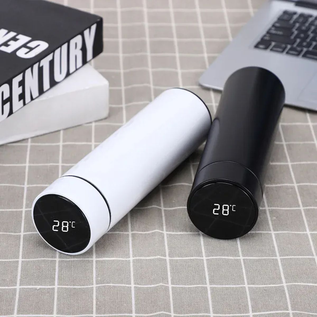 Temperaure LED Display Touch Screen Smart Happy Life Vacuum Flask 500Ml