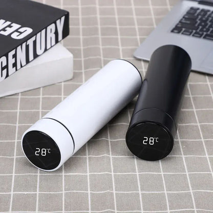 Temperaure LED Display Touch Screen Smart Happy Life Vacuum Flask 500Ml
