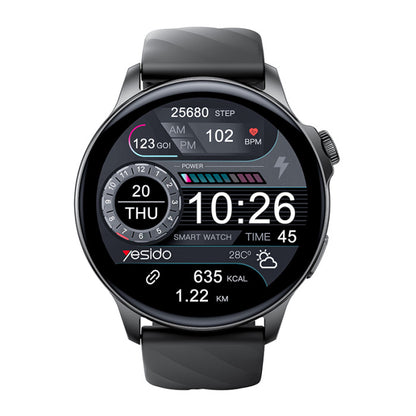 YESIDO IO29 1.39-inch Round Screen Bluetooth-compatible Call Smart Watch Health Monitor Sports Tracker