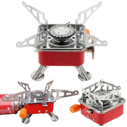 Outdoor Camping Picnic Gas Stove Mini Foldable Gas Burner Cooking Tool Furnace