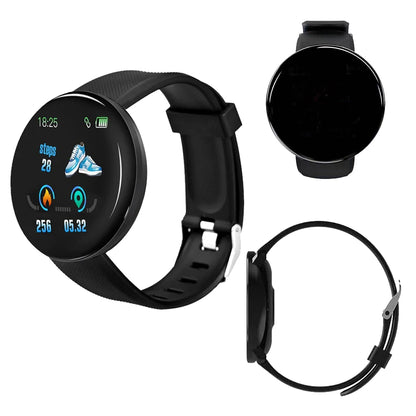 D18 Smart watch Heart Rate Monitor Men's Women's Smartwatch Round Fitness Digital Watches D18 smart Bracelet