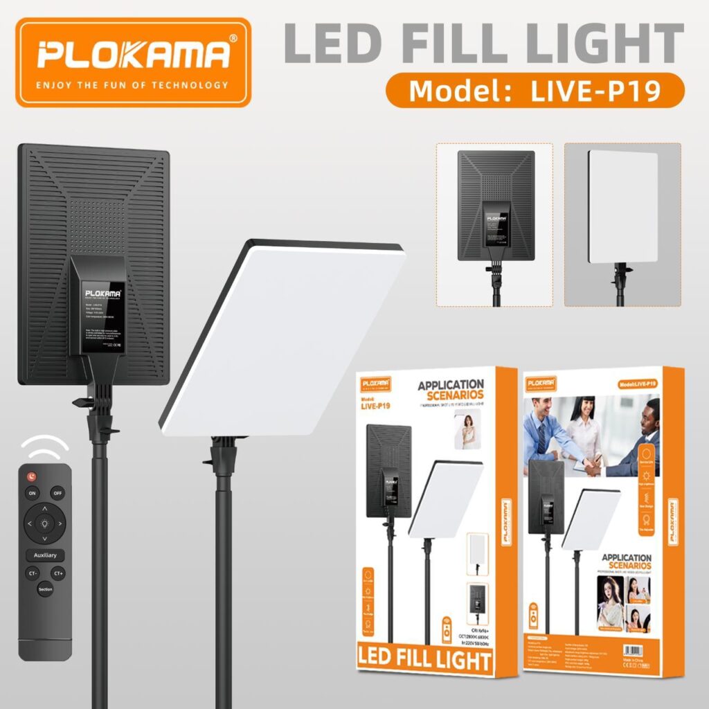 Plokama LIVE-P19 LED Photography/Videography Fill Light