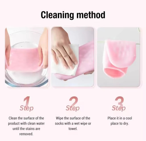 Moisturizing Gel Socks Foot Care Gel Moisturizing Silicone Socks & Gloves Non Slip Heel Socks
