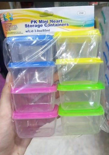 Mini Squared Storage Containers (8 Pcs)