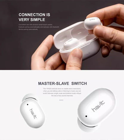 HAVIT TW925 True Wireless Earbuds with Master-Slave Switch TWS Earphone