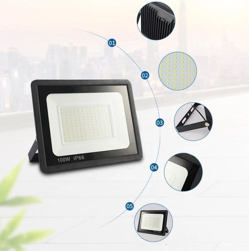100W LED Flood Light Steel